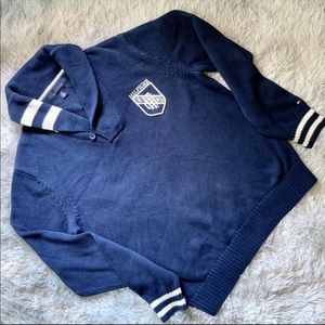 SALE❗️Tommy Hilfiger Shawl Collar Sweater w Crest